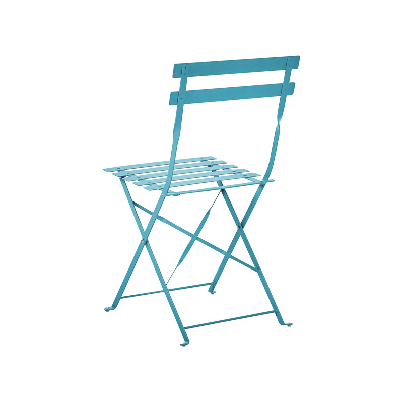Bistro Set Metal Sea Blue Quetzy, Blue