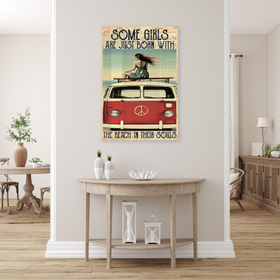 Some Girls Are Just Born With The Beach - 1 Piece " Some Girls Are Just Born With The Beach "