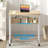 Folding Desk Small Rolling Desk With Storage Shelf,24.8 Inch Foldable Computer Desk With Wheels For Small Space,Easy Assembly,Oak