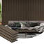 Paquet de 4 panneaux muraux à lattes en bois noisette 95 po x 8 po, panneaux de fibres à densité moyenne insonorisants et insonorisants en polyester pour plafond intérieur