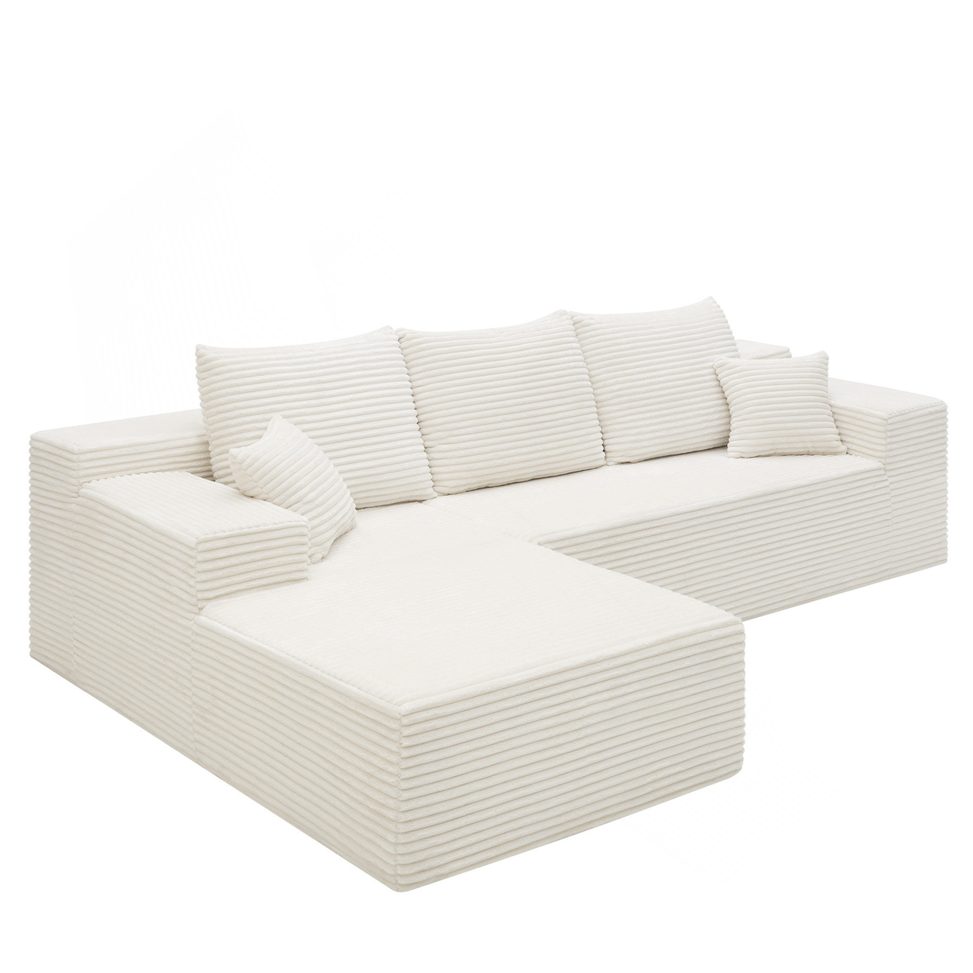 Ivy Bronx 107-Inch Rabbit Hair Sofa - Wayfair Canada
