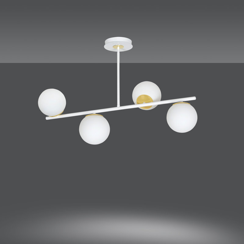 Gambier 4 - Light Unique/Statement Pendant, White