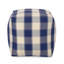 Pouf carré à carreaux Connor, repose-pieds polyvalent et coussin de sol avec bourre en polystyrène pour plus de confort et de style