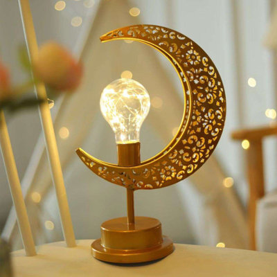 Lampe DEL en fer forgé Moon Castle