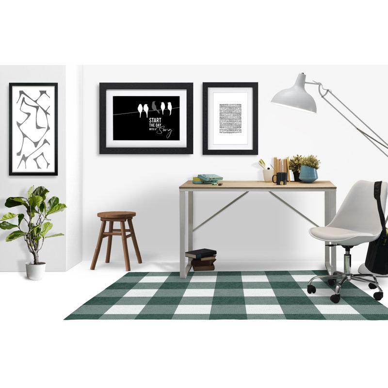 Tapis de chaise rectangulaire Chico, L 36 po x L 60 po, Émeraude