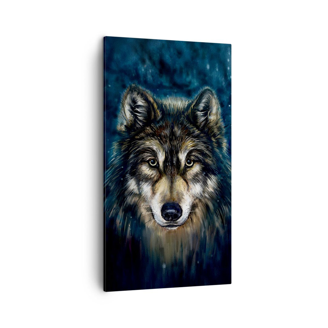 Leinwandbild Wolf Dark