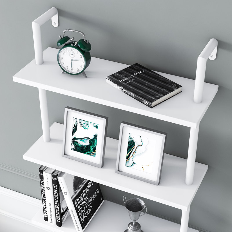 Innis Ladder Bookcase, White