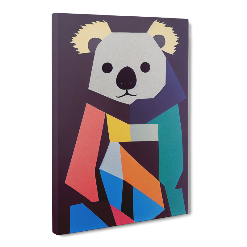 Ropesville Koala Bear Abstract Vol.4 - Wrapped Canvas, 76cm H x 50cm W x 3cm D