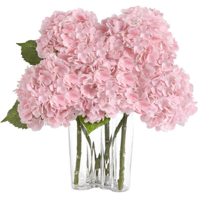 Faux Flowers for Home Decor, 20" UV-Resistant Fake Flowers with Realistic Leaves, 8.6-inch Blooms, Wedding & Party Centerpieces