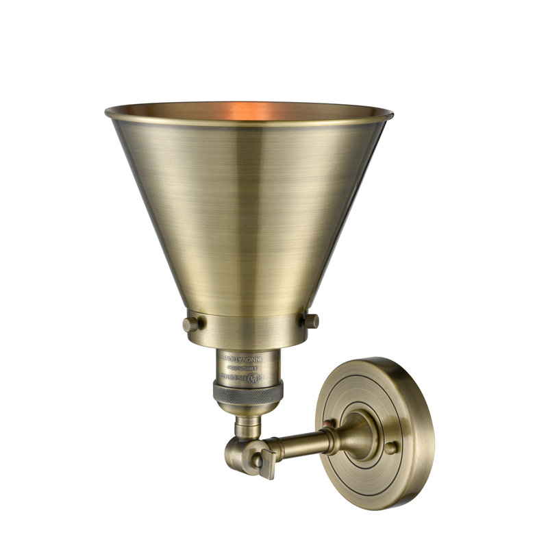 Plafonnier semi-encastré 8 lumières Donovan, Laiton antique, Ampoule non incluse
