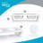 BirdRock Home Elevated Pet Feeder w/ Stainless Steel Bowls - Suitable for Medium Breeds (White)
