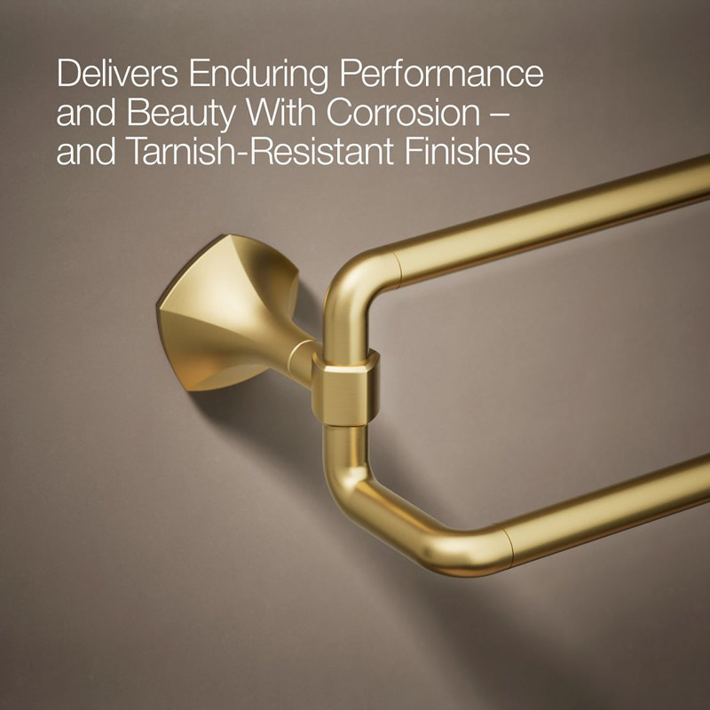 Occasion 24 In. Double Towel Bar, Gold