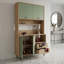 Garde-manger avec tablettes ouvertes Elowen