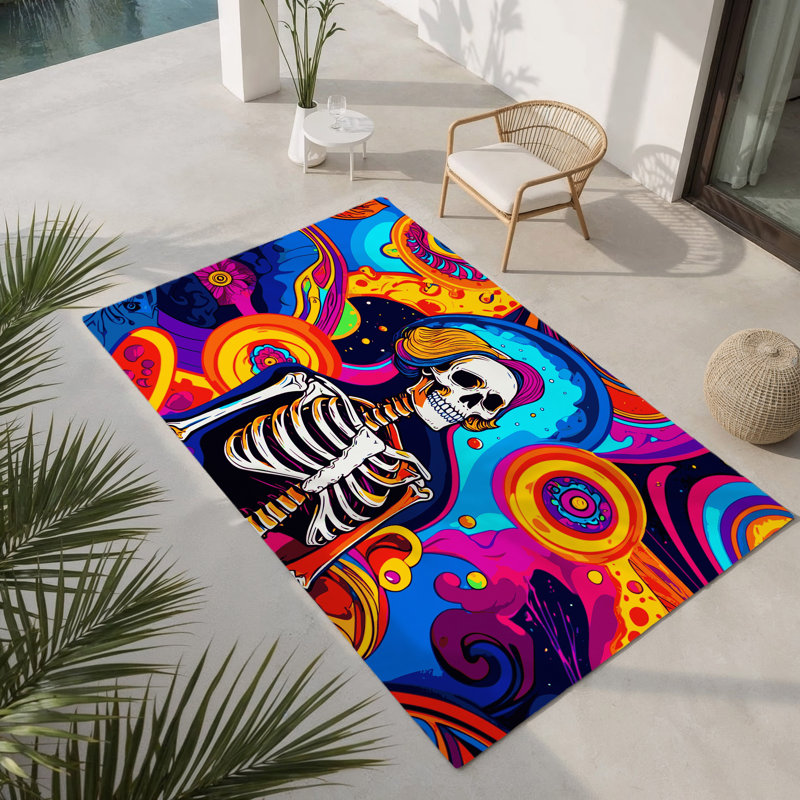 Tapis intérieur et extérieur Solar Trance, Rectangulaire 3 pi x 5 pi