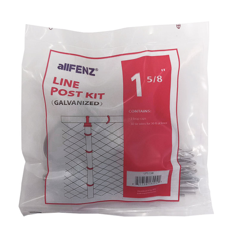 1-5/8 in. Black Line Post Kit