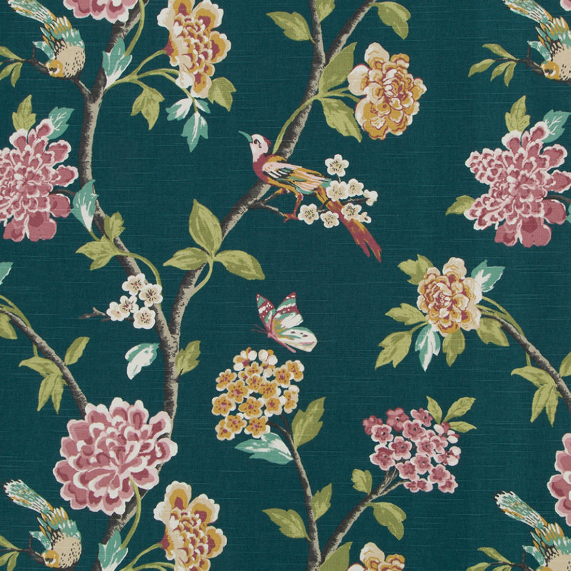 Dwellstudio Helene 100% Cotton Fabric, Jade