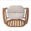 Fauteuil club avec coussin Meja, ensemble de 2