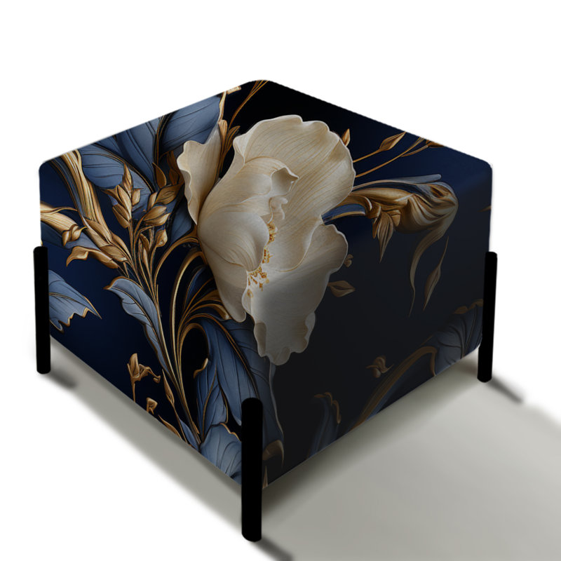 Balsano - Repose-pieds carré floral