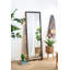 Miroir pleine longueur 23 po x 72 po avec cadre perlé en métal