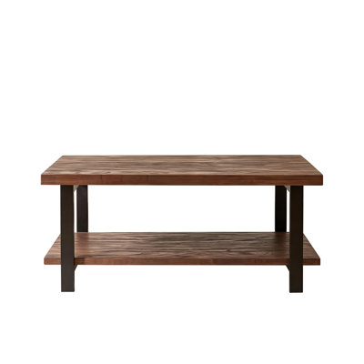 Rectangle Coffee Table with bottom shelf