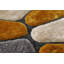 Tapis à poils longs moutarde / gris / beige Thionville-341967645