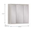 Hadiya Minimalistic wall mounted bathroom cupboard with mirror, 3 doors, engineered wood, 74.5 cm W x 72 cm H x 23.4 cm D-131506307
