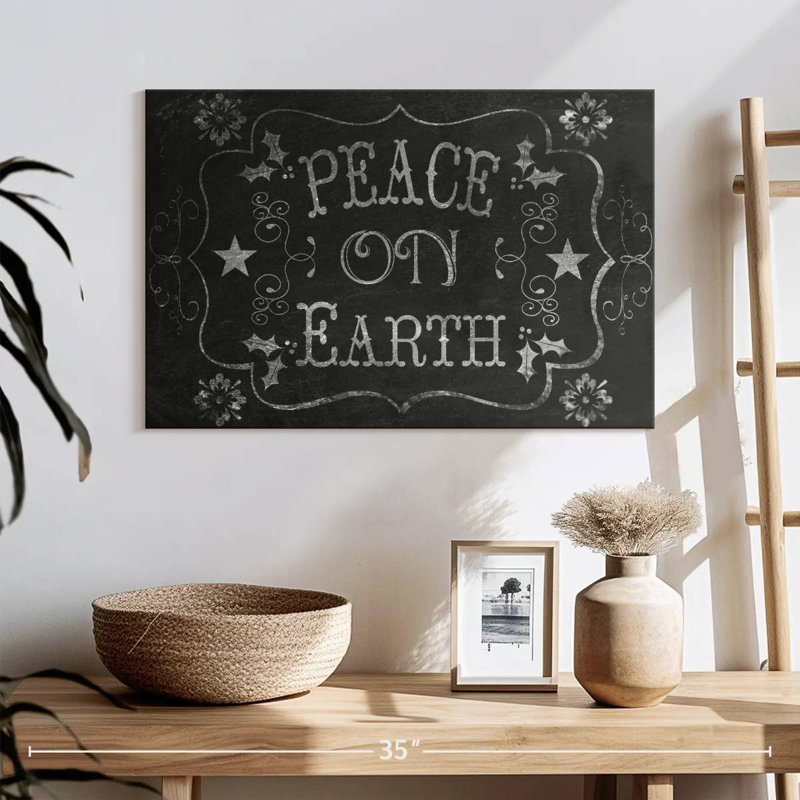 Chalkboard Peace On Earth