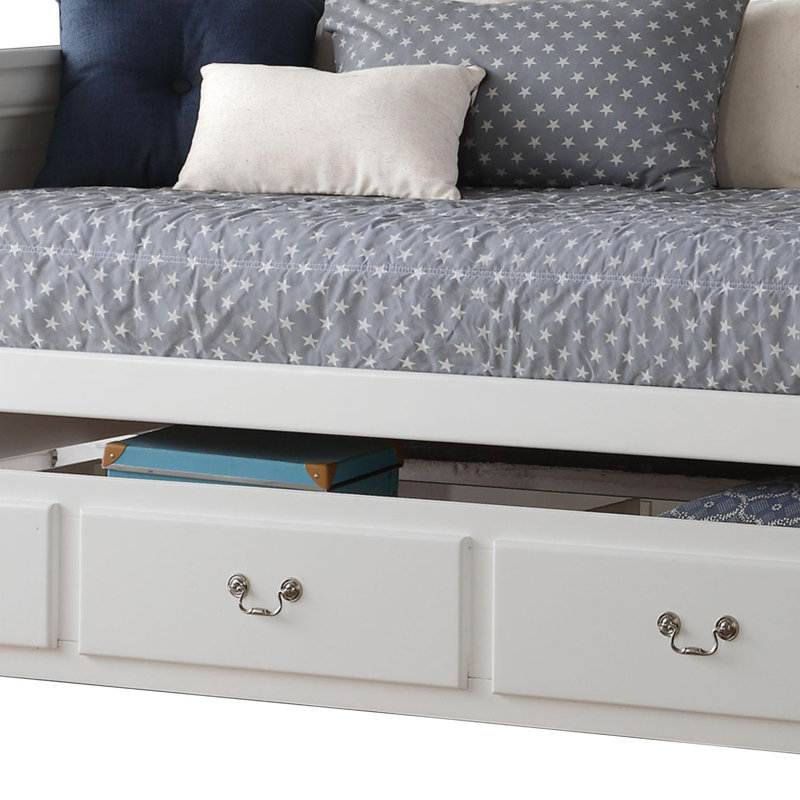 Lit simple en bois avec lit gigogne Altarriba