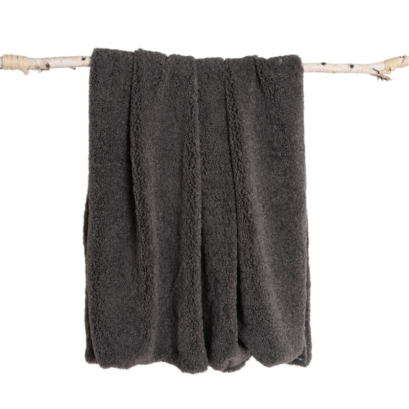 Jeté Teddy, Gris charbon