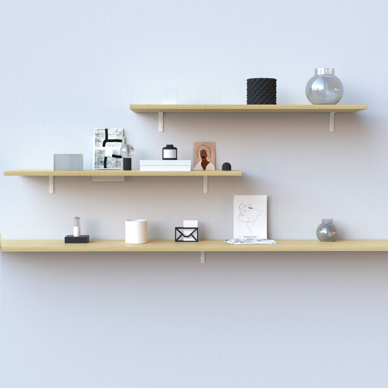 Shelf Board, (1 Shelf) 0.6"H x 23.6"W x 9.9"D, Beige