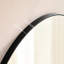 Miroir arqué encadré en aluminium noir 40 * 30 pouces pour le décor du salon - Image claire, rouille, design luxueux 30 x 40 en métal, installation facile-399508376