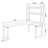 Light-walnut L-Shaped Solid Wood desk-109542603-109542605