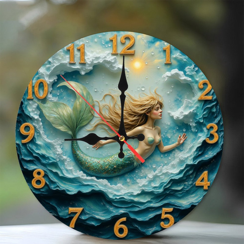 Mermaid Wall Clock