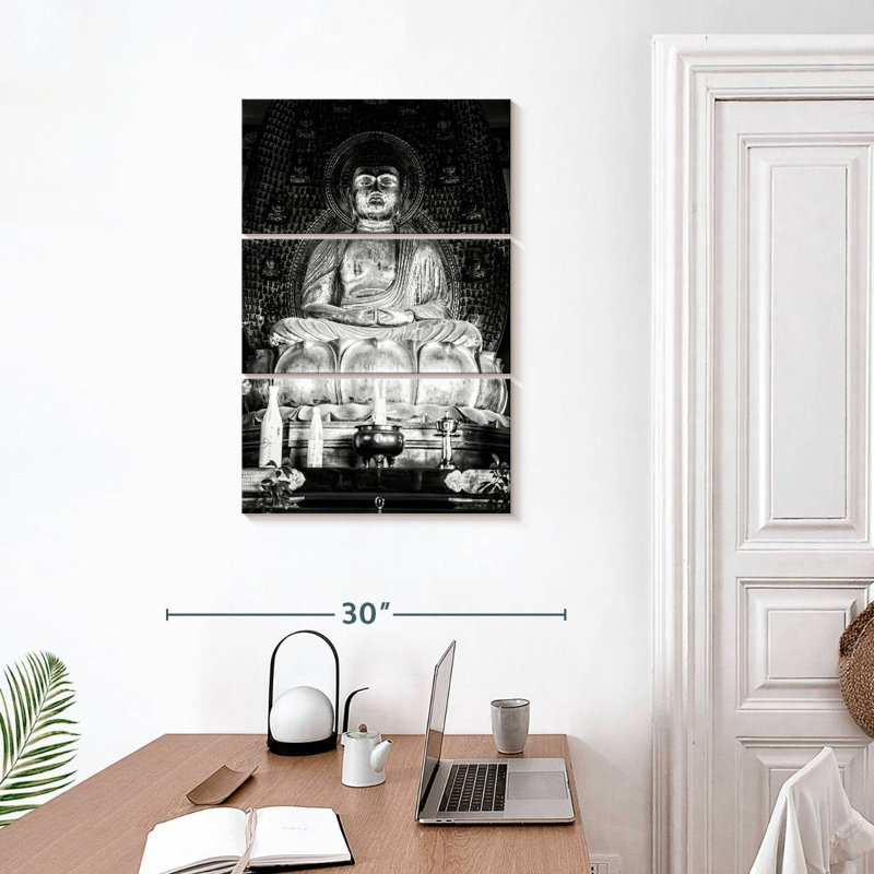 Bouddha doré japonais Adella I, H 32 po x l 20 po