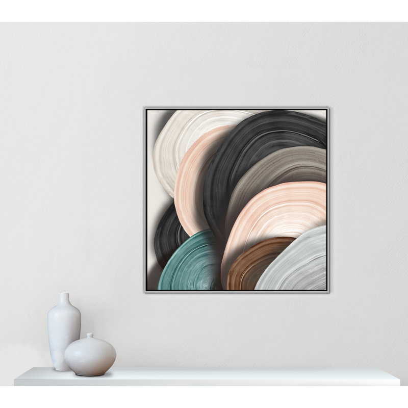 Disques II par Eva Watts, Argent, H 41,5 po x l 41,5 po