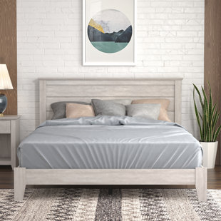 Vidalia Rustic Gray Wood Bed - KFROOMS