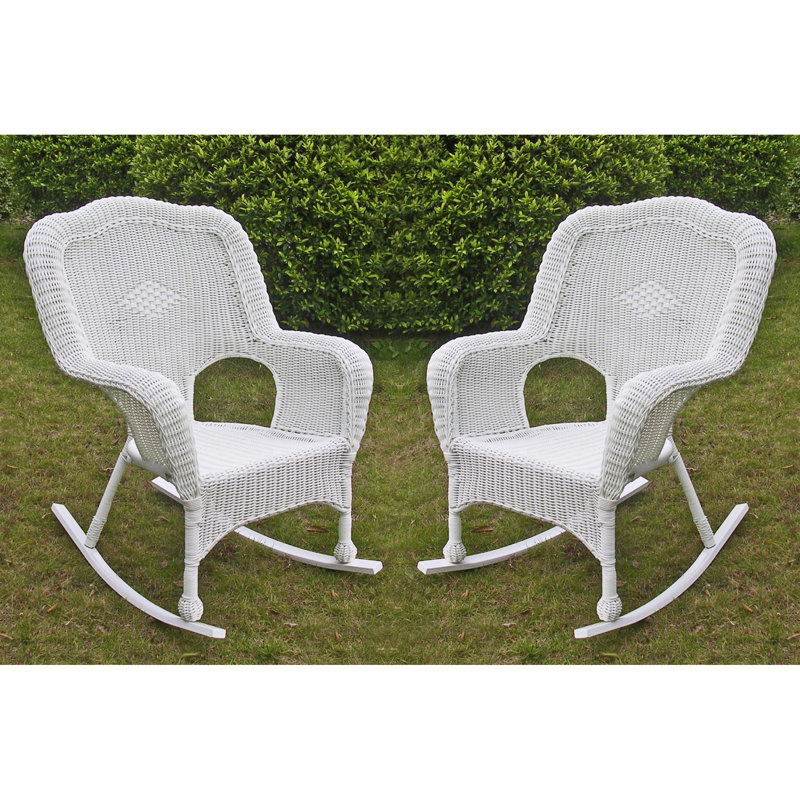 Chaise berçante d'extérieur, Blanc