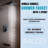 Mezzo Shower Panel with Rain Shower Head-19379153
