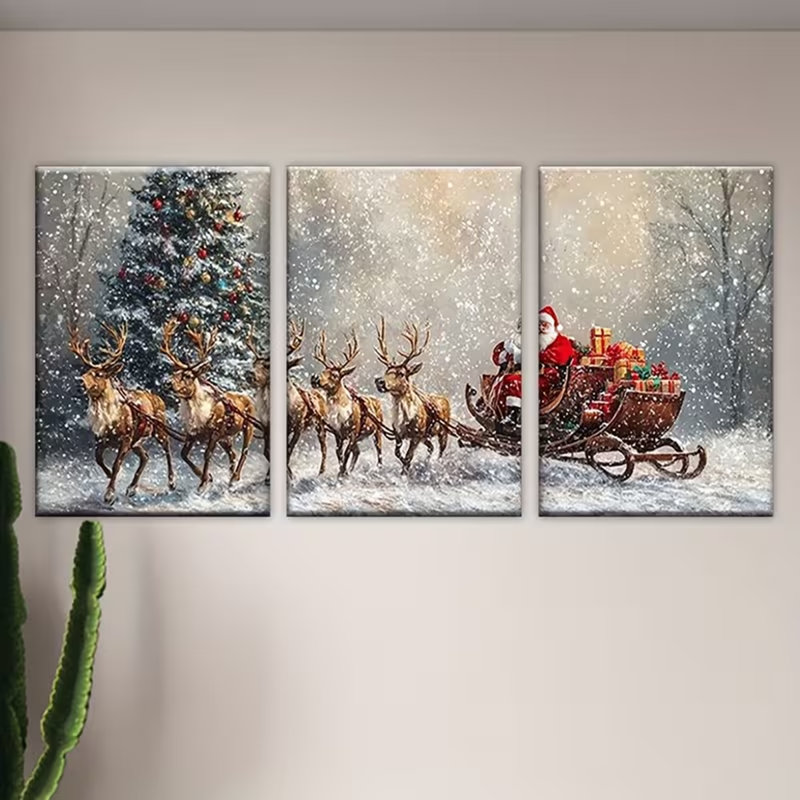 3 Piece Wrapped Canvas Wall Art
