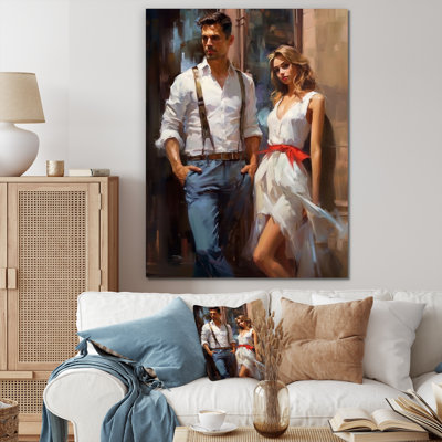 «Before The Dance Young Couple», reproduction sur toile