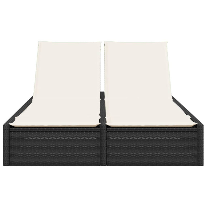  Double méridienne noire, blanc crème