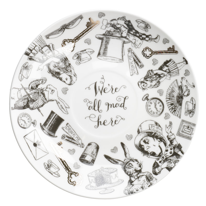 Alice In Wonderland Ceramic Teacup and Saucer, 2