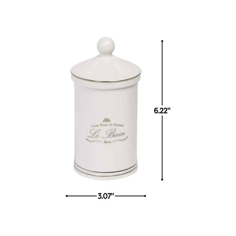 Avinveer Porcelain China Bathroom Storage Container