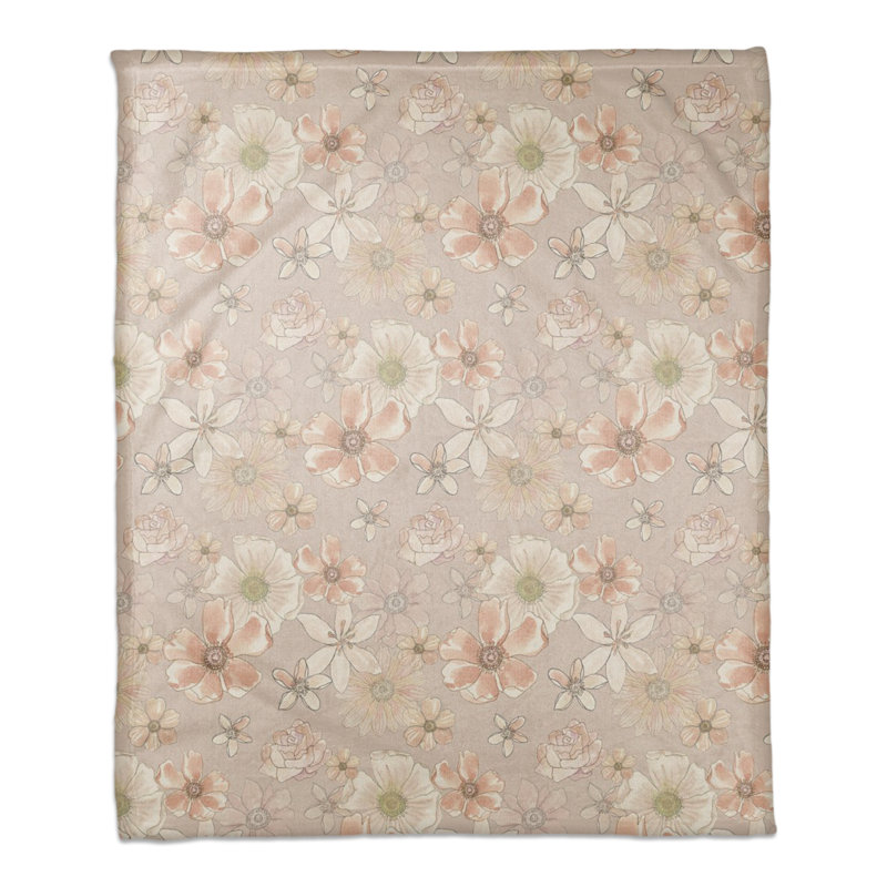 Hand Woven Throw Blanket, Blush