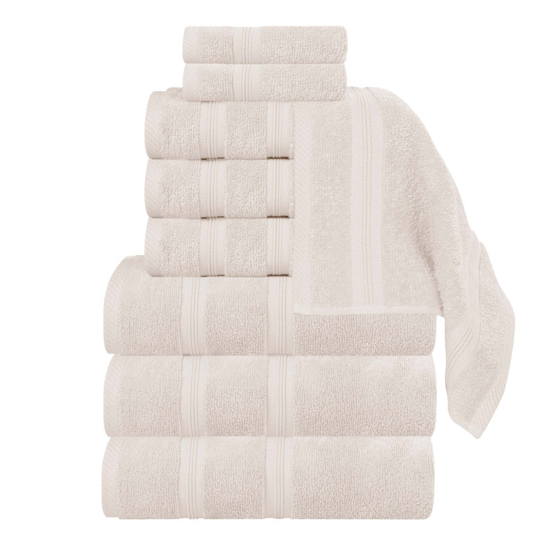 Ensemble de serviettes assorties en coton Smart Dry Zero Twist, Ivoire