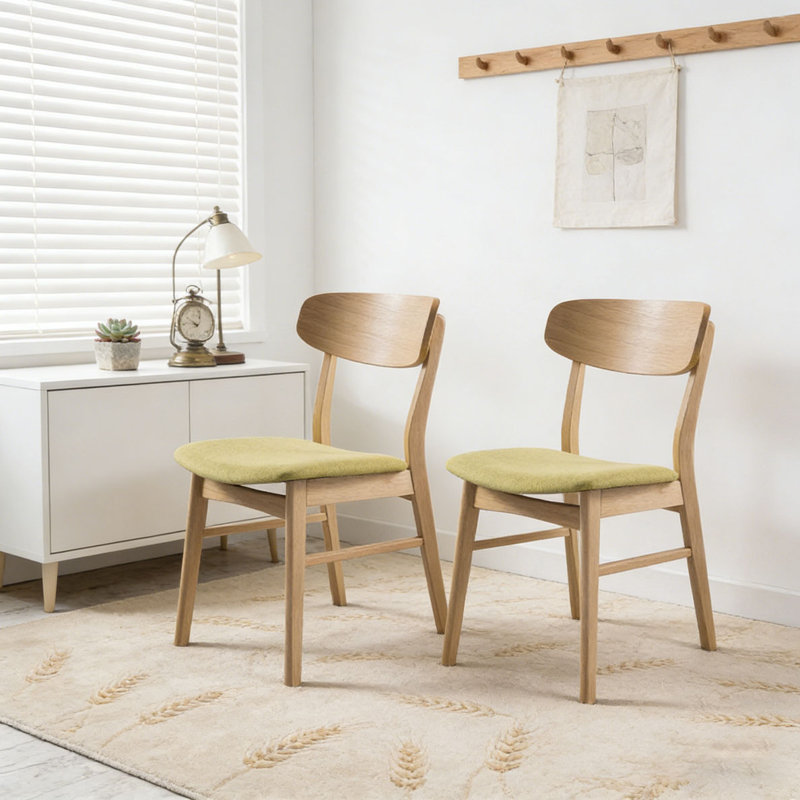 Chaise en bois, Vert
