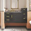 Armoire de salle de bain murale 30 "avec armoire latérale combinée, armoire de salle de bain avec porte à fermeture en douceur et tiroirs, meuble-lavabo moderne avec lavabo-543325298