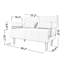 Double chaise d'appoint pliante multifonctionnelle