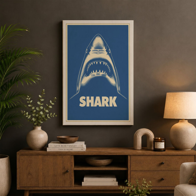 Print, 30x20 - 76.2 x 50.8 cm, Teal Border
