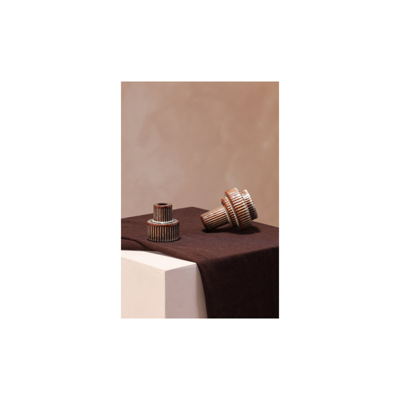 5'' H Stone Tabletop Candlestick